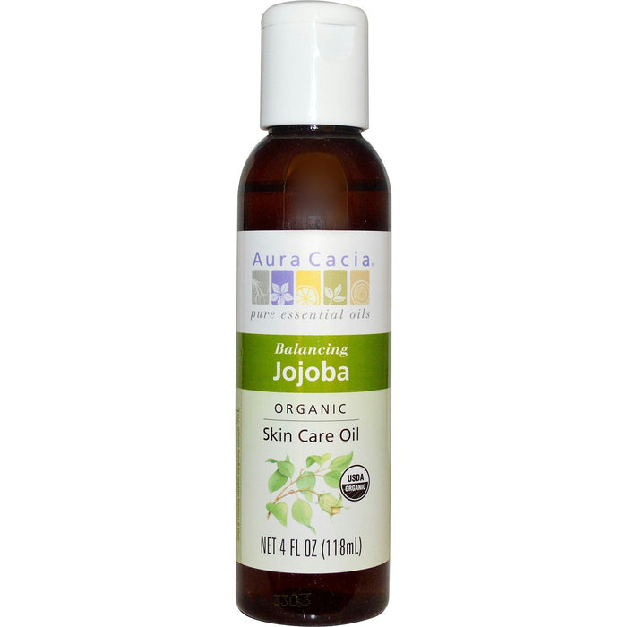 Aura Cacia: Organic Skin Care Oil Balancing Jojoba, 4 Oz