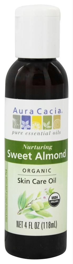 Aura Cacia: Organic Skin Care Oil Nuturing Sweet Almond, 4 Oz