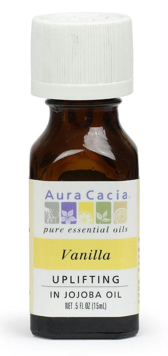 Aura Cacia: Vanilla In Jojoba Oil, 0.5 Oz