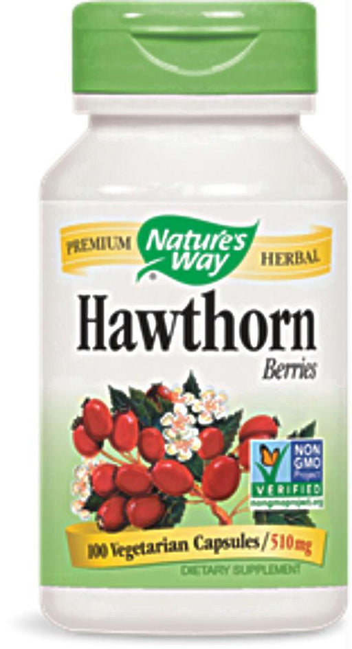 Nature's Way: Hawthorn Berries 510 Mg, 100 Capsules