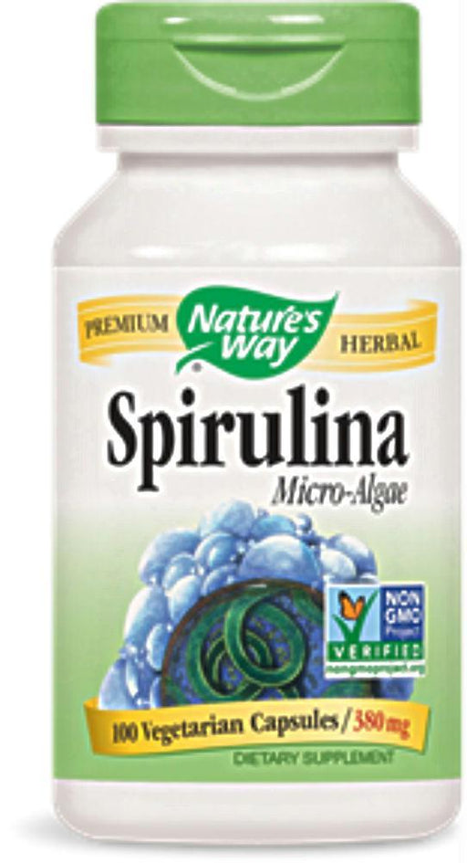 Nature's Way: Spirulina Micro-algae 380 Mg, 100 Capsules