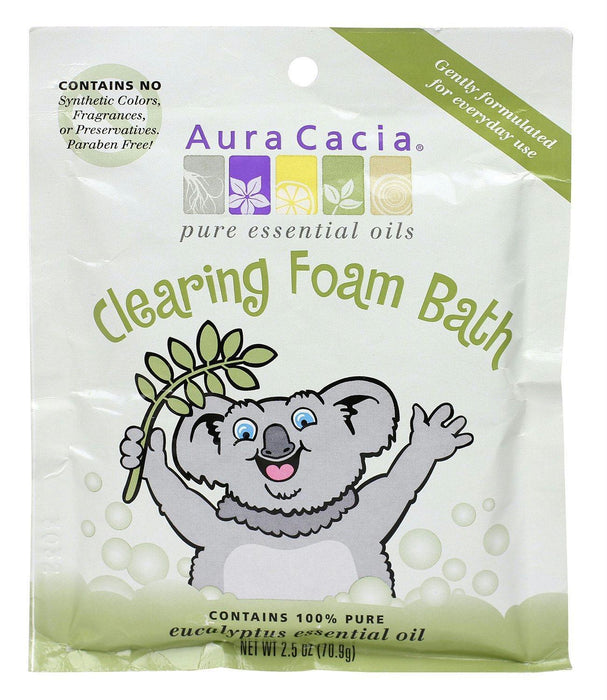 Aura Cacia: Eucalyptus Clearing Foam Bath, 2.5 Oz