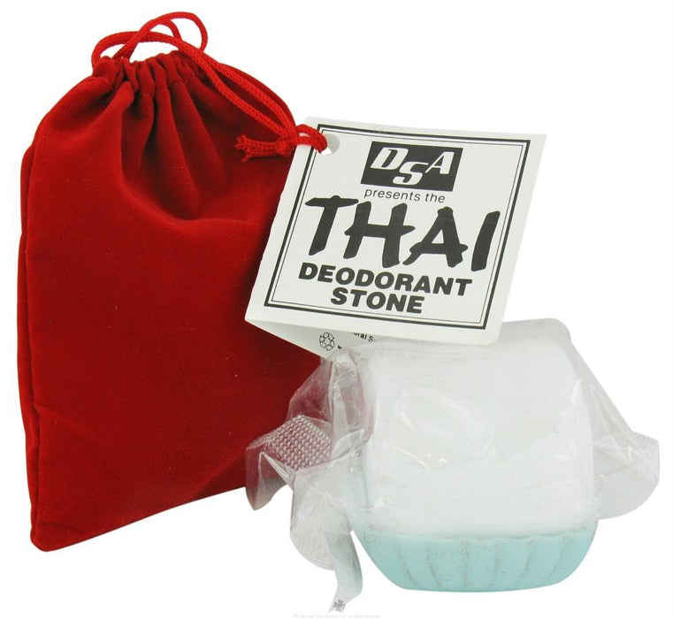 Thai Deodorant Stone: Stone In Velvet Pouch, 1 Pouch