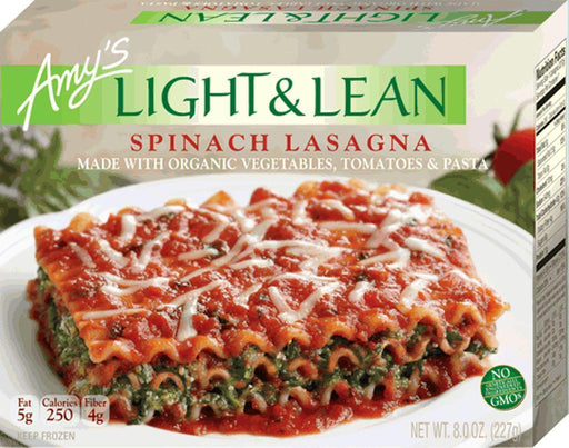 Amy's: Light & Lean Spinach Lasagna, 8 Oz