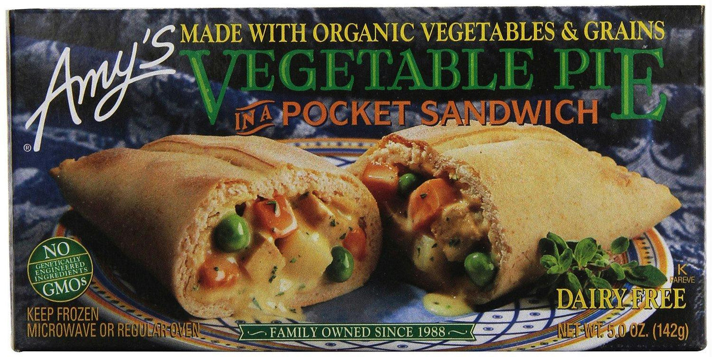 Amy's: Vegetable Pie In A Pocket Sandwich, 5 Oz