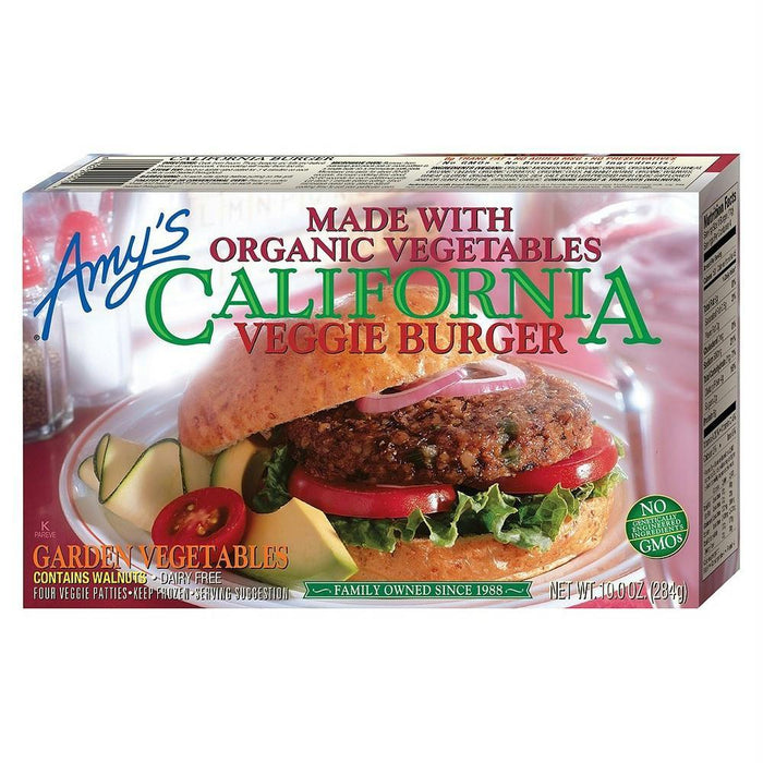 Amy's Kitchen: California Veggie Burger Garden Vegetables, 10 Oz