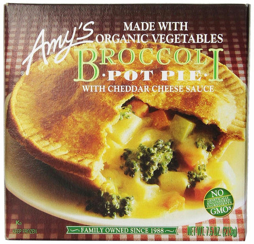 Amy's: Broccoli With Cheddar Cheese Sauce Pot Pie, 7.5 Oz