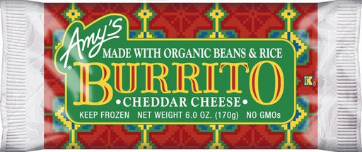 Amy's: Beans & Rice Cheddar Cheese Burrito, 6 Oz