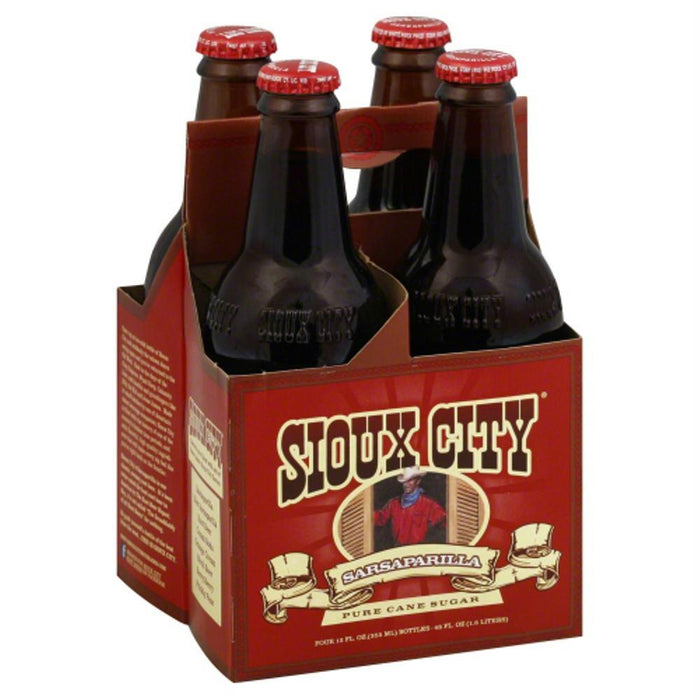 Sioux City: Sarsaparilla Soda Pack Of 4, 48 Oz