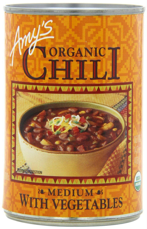 Amy's: Organic Chili Medium With Vegetables, 14.7 Oz