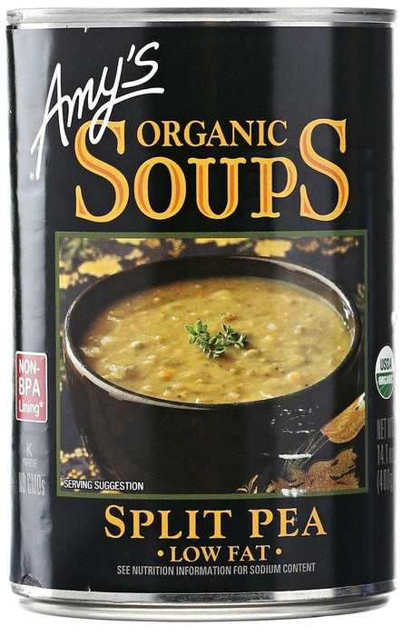 Amy's: Organic Soup Low Fat Split Pea, 14.1 Oz