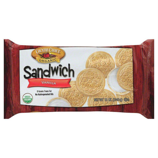 Country Choice: Organic Sandwich Cremes Vanilla, 12 Oz