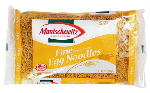 Manischewitz: Egg Noodles Fine, 12 Oz