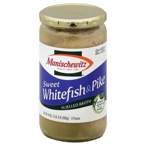 Manischewitz: Sweet Whitefish & Pike In Jelled Broth, 24 Oz