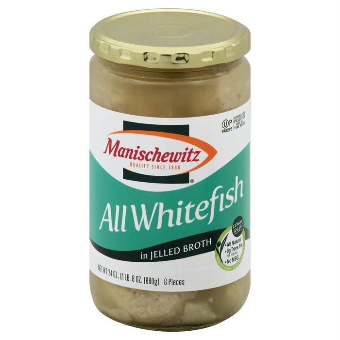 Manischewitz:  All Whitefish In Jelled Broth, 24 Oz