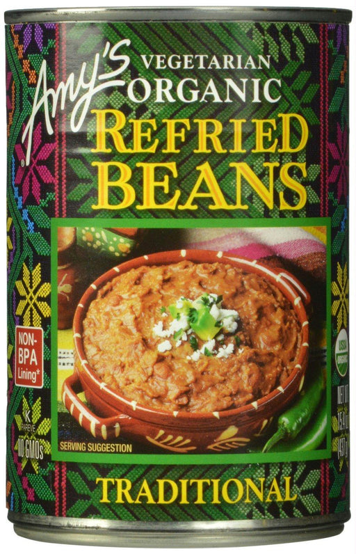 Amy's: Vegetarian Organic Refried Beans Traditional, 15.4 Oz