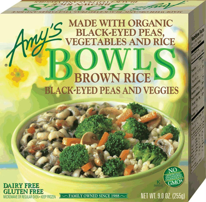 Amy's: Brown Rice Black-eyed Peas & Veggies Bowl, 9 Oz