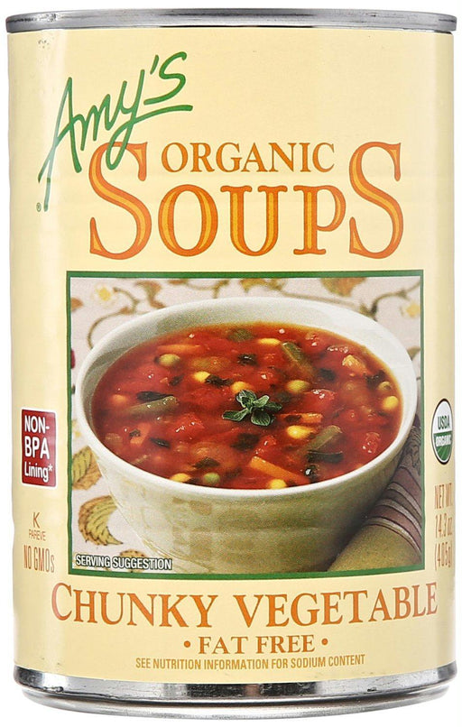 Amy's: Organic Soup Chunky Vegetable, 14.3 Oz