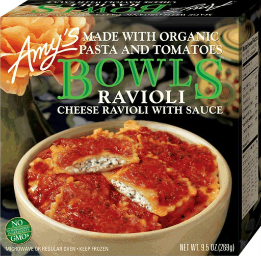 Amy's: Cheese Ravioli With Sauce Bowl, 9.5 Oz