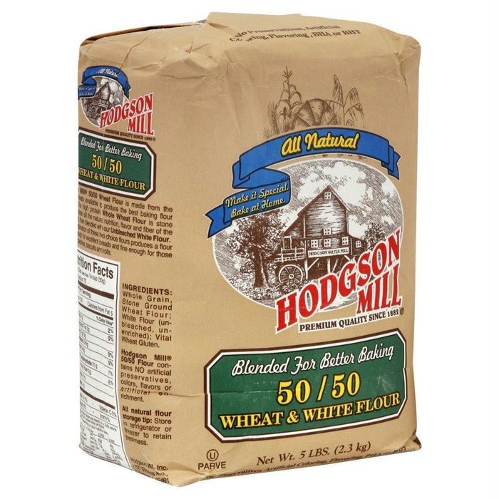 Hodgson Mill: 50-50 Whole Wheat And White Flour, 5 Lbs