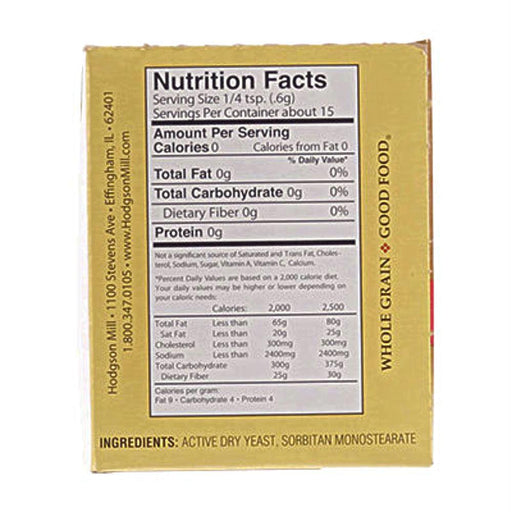 Hodgson Mill: Active Dry Yeast Whole Grain, 8.75 Gram