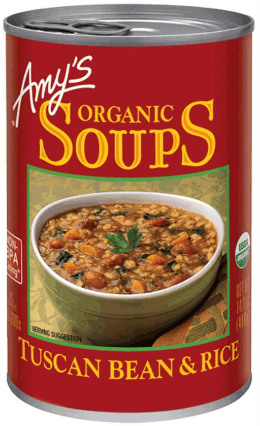 Amy's: Organic Soup Tuscan Bean And Rice, 14.1 Oz