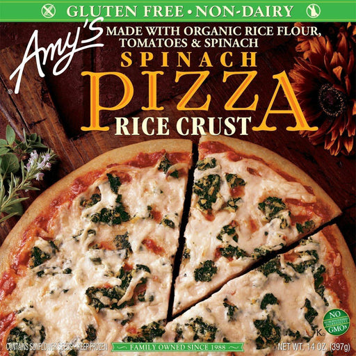 Amy's: Gluten Free Rice Crust Spinach Pizza, 14 Oz