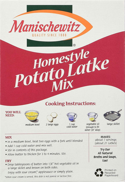 Manischewitz:  Homestyle Potato Latke Mix, 6 Oz