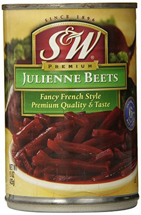 S&w: Premium Julienne Beets, 15 Oz