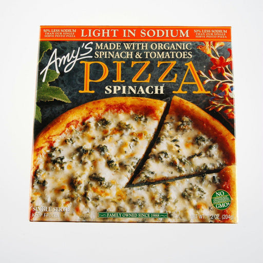 Amy's: Light In Sodium Single Serve Spinach Pizza, 7.2 Oz