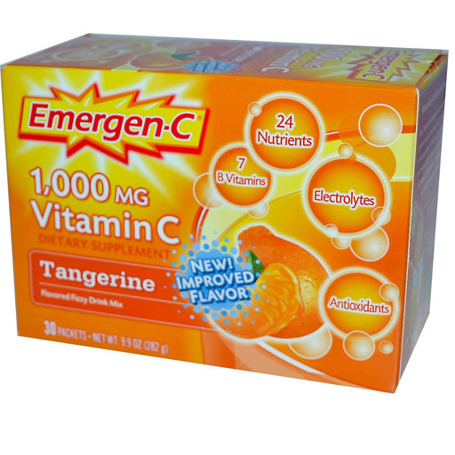 Emergen-c: Vitamin C Fizzy Drink Mix Tangerine 1000 Mg 30 Packets, 8.7 Oz