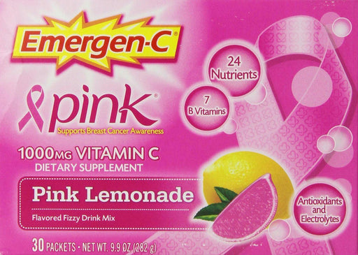 Emergen-c: Vitamin C Fizzy Drink Mix Pink Lemonade, 30 Packets