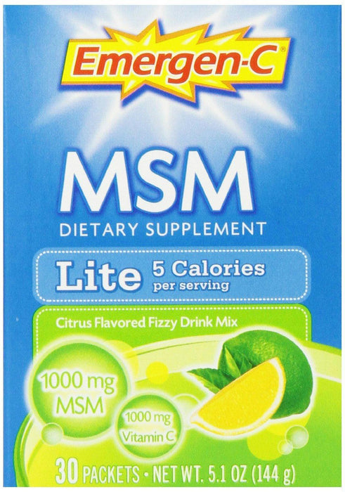 Emergen-c: Msm Formula Fizzy Drink Mix Lite Citrus, 30 Packets