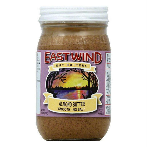 East Wind: No Salt Smooth Almond Butter, 16 Oz