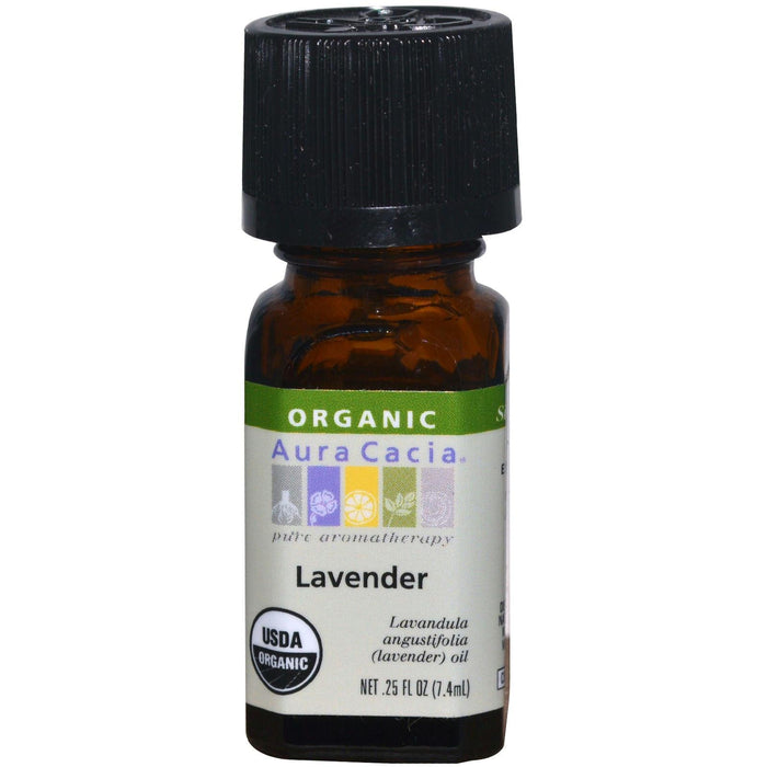 Aura Cacia: Organic Lavender Essential Oil, 0.25 Oz