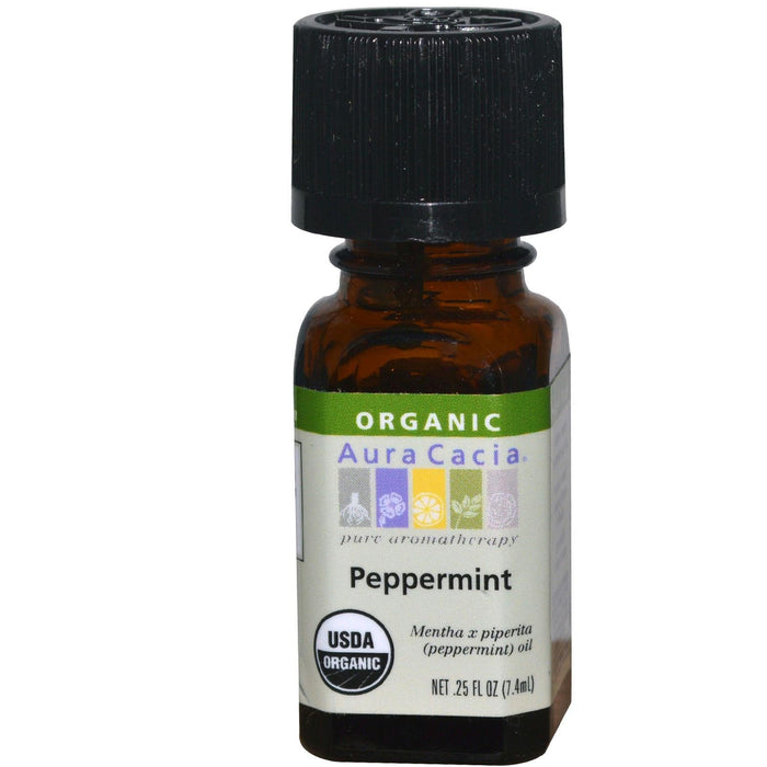 Aura Cacia: Organic Peppermint, 0.25 Oz