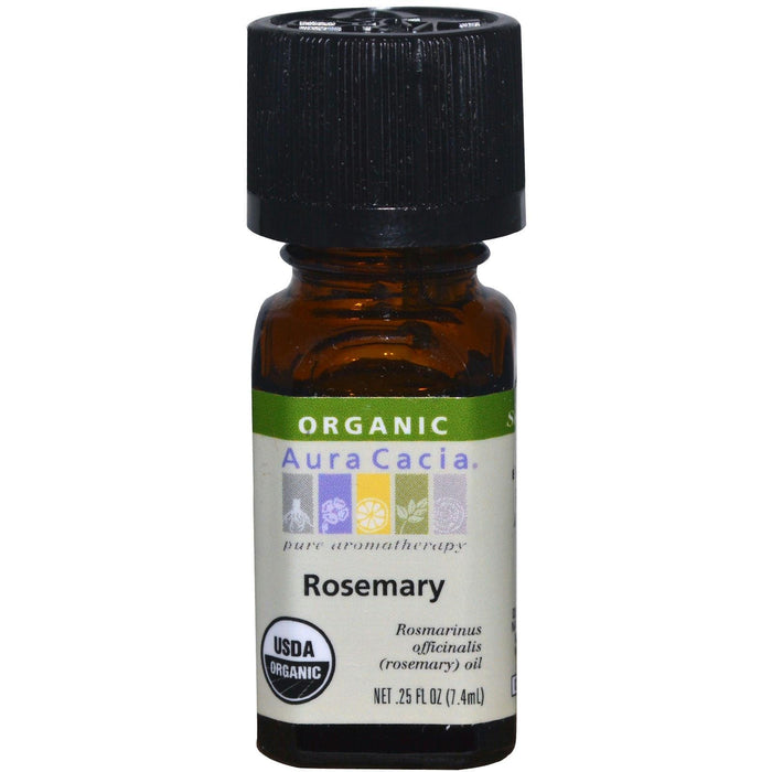 Aura Cacia: Organic Rosemary Essential Oil, 0.25 Oz