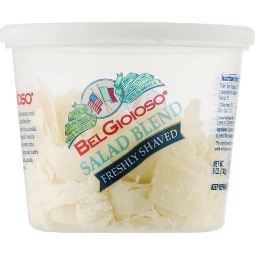 Belgioioso: Salad Blend Freshly Shaved Cheese, 5 Oz