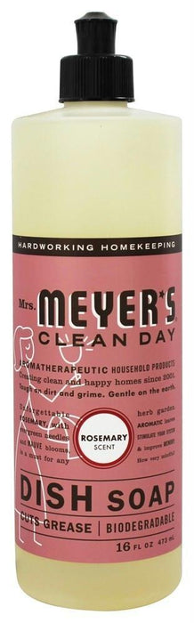 Mrs. Meyer's: Clean Day Liquid Dish Soap Rosemary Scent, 16 Oz