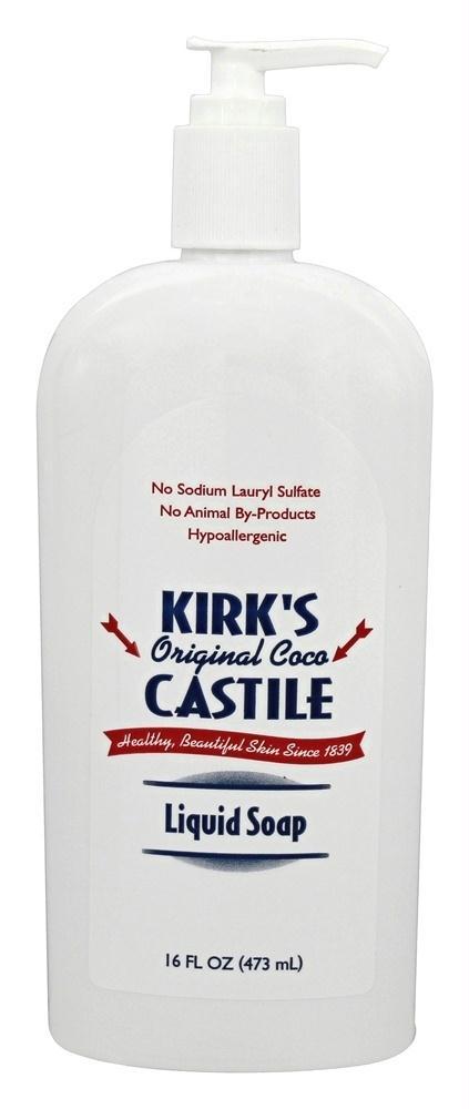 Kirk's: Natural Original Coco Castile Liquid Soap With Pump, 16 Oz