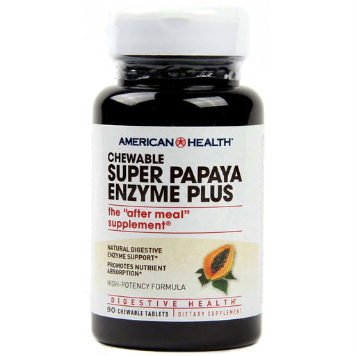 American Health: Chewable Super Papaya Enzyme Plus, 90 Tablets