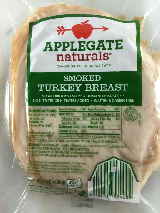 Applegate: Naturals Smoked Turkey Breast, 7 Oz