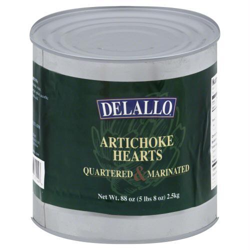 Delallo: Marinated Artichoke  Quartered, 5.5 Lb