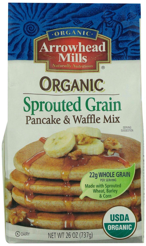 Arrowhead Mills: Organic Sprouted Grain Pancake And Waffle Mix, 26 Oz