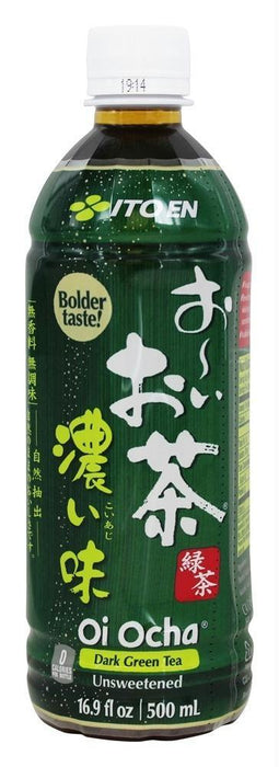 Ito En: Oi Ocha Dark Green Tea Unsweetened, 16.9 Oz