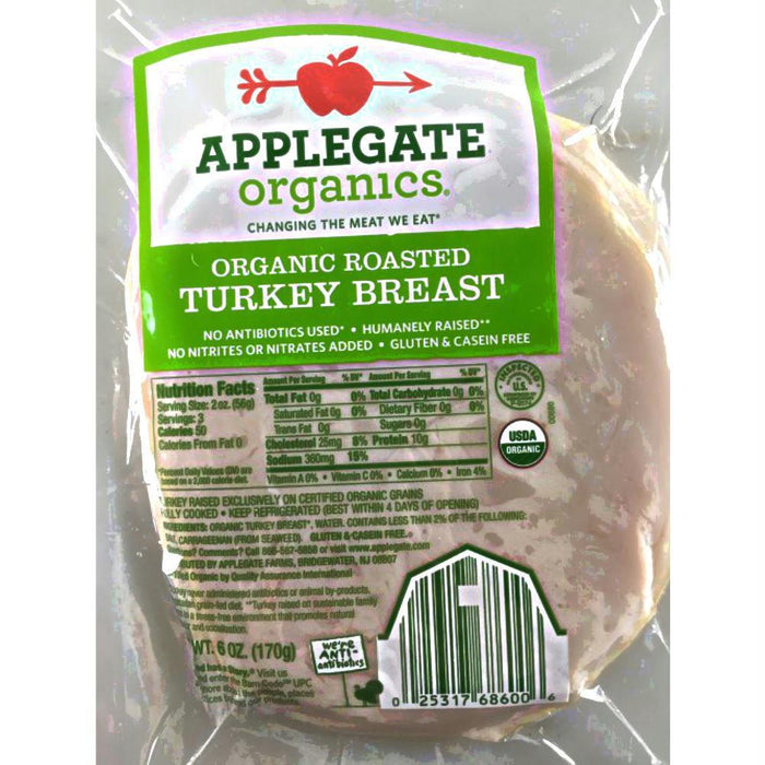 Applegate: Organic Roasted Turkey Breast, 6 Oz