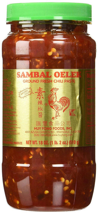 Huy Fong: Sambal Oelek Ground Fresh Chili Paste, 18 Oz