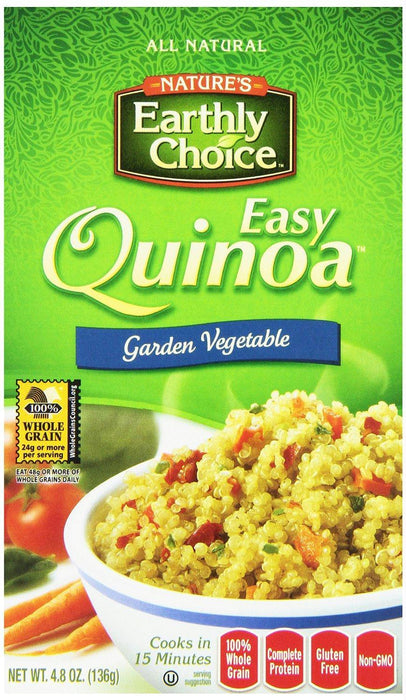 Nature's Earthly Choice: Easy Quinoa Gluten Free Garden Vegetable, 4.8 Oz