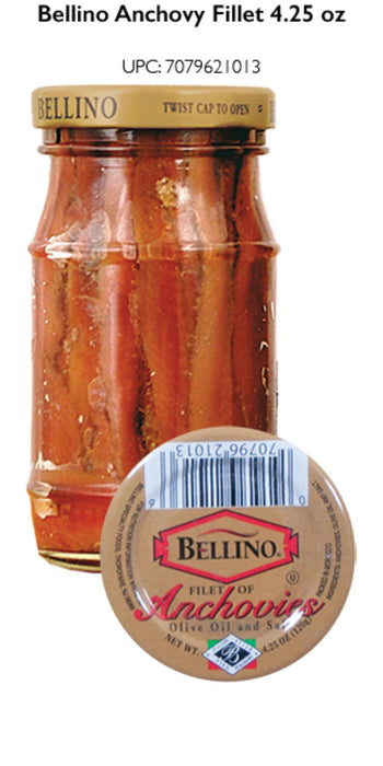 Bellino: Fillet Of Anchovies In Olive Oil & Salt, 4.25 Oz