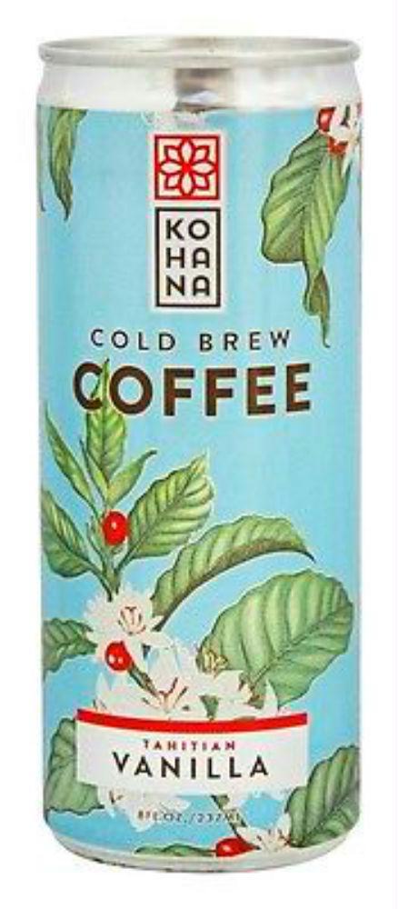 Kohana: Cold Brew Tahitian Vanilla Coffee, 8 Oz